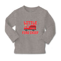 Baby Clothes Little Fire Chief Profession with Working Vehicle Cotton