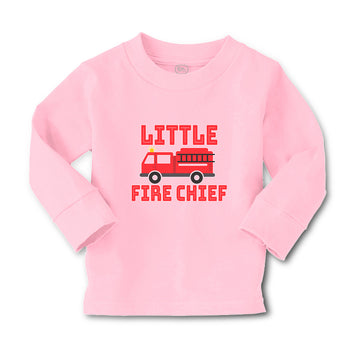 Baby Clothes Little Fire Chief Profession with Working Vehicle Cotton