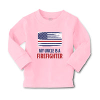 Baby Clothes My Uncle Is A Firefighter with Country Flag Boy & Girl Clothes - Cute Rascals
