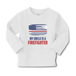 Baby Clothes My Uncle Is A Firefighter with Country Flag Boy & Girl Clothes - Cute Rascals