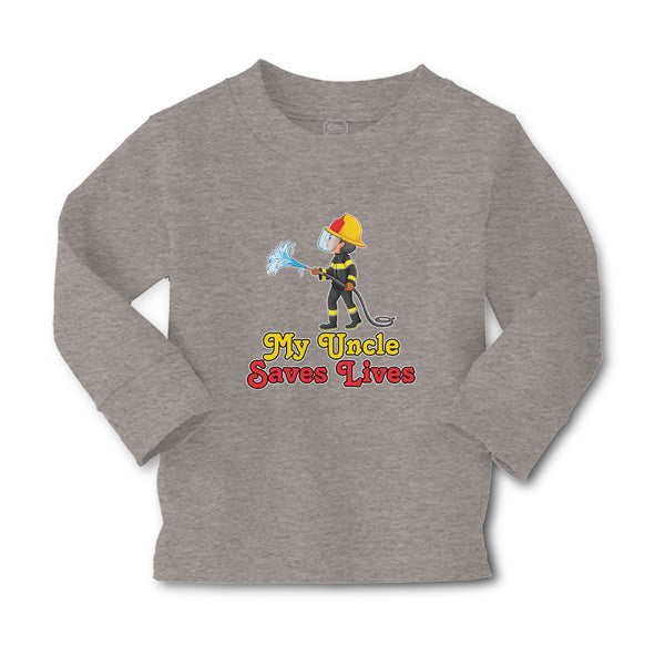 Baby Clothes My Uncle Saves Lives Profession Firefighter Rescue Cotton - Cute Rascals