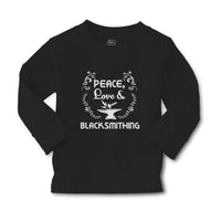 Baby Clothes Peace Love & Black Smithing Boy & Girl Clothes Cotton - Cute Rascals