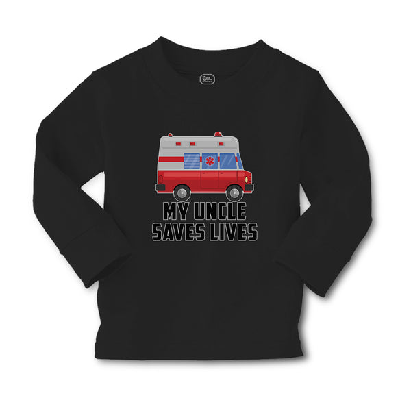 Baby Clothes My Uncle Saves Lives Profession Firefighter and Working Vehicle - Cute Rascals