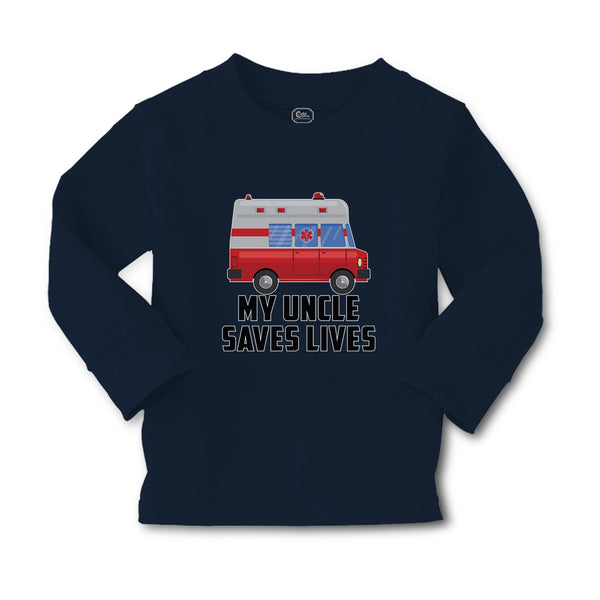 Baby Clothes My Uncle Saves Lives Profession Firefighter and Working Vehicle - Cute Rascals