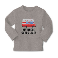 Baby Clothes My Uncle Saves Lives Profession Firefighter and Working Vehicle - Cute Rascals