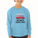 Baby Clothes My Uncle Saves Lives Profession Firefighter and Working Vehicle - Cute Rascals