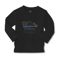 Baby Clothes My Daddy Is A Sheriff Country Police Flag Boy & Girl Clothes Cotton - Cute Rascals