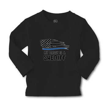 Baby Clothes My Daddy Is A Sheriff Country Police Flag Boy & Girl Clothes Cotton