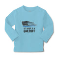 Baby Clothes My Daddy Is A Sheriff Country Police Flag Boy & Girl Clothes Cotton