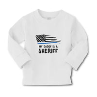Baby Clothes My Daddy Is A Sheriff Country Police Flag Boy & Girl Clothes Cotton - Cute Rascals