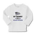 Baby Clothes My Mommy Is A Police Officer Flag and Star Boy & Girl Clothes