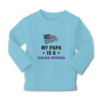 Baby Clothes My Papa Is A Police Officer Country Flag and Star Cotton - Cute Rascals