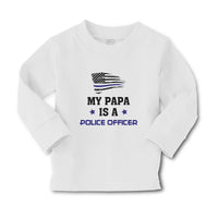 Baby Clothes My Papa Is A Police Officer Country Flag and Star Cotton - Cute Rascals