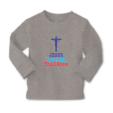 Baby Clothes Jesus Loves Me This I Know Cross Boy & Girl Clothes Cotton