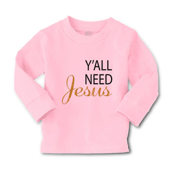 Baby Clothes Y'All Need Jesus Style A Christian Jesus God Boy & Girl Clothes