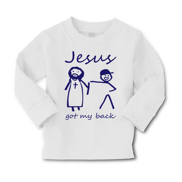 Baby Clothes Jesus Got My Back Christian Jesus God Boy & Girl Clothes Cotton