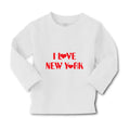 Baby Clothes I Love New York Valentines Love Boy & Girl Clothes Cotton