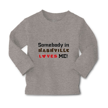 Baby Clothes Somebody in Nashville Loves Me Boy & Girl Clothes Cotton