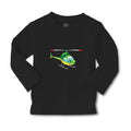 Baby Clothes Helicopter with Face Green Cars & Transportation Helicopter Cotton
