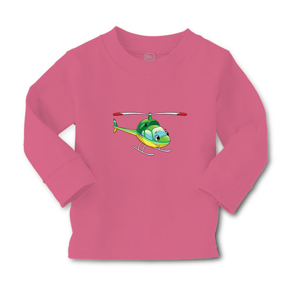 Baby Clothes Helicopter with Face Green Cars & Transportation Helicopter Cotton - Cute Rascals