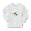 Baby Clothes Helicopter with Face Green Cars & Transportation Helicopter Cotton