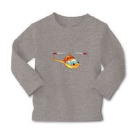 Baby Clothes Helicopter with Face Orange Cars & Transportation Helicopter Cotton - Cute Rascals