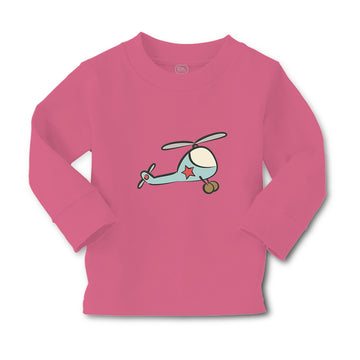 Baby Clothes Little Helicopter with Star Cars & Transportation Helicopter Cotton