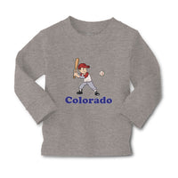 Baby Clothes Colorado Boy Playing Baseball Sport Bat and Ball Boy & Girl Clothes - Cute Rascals