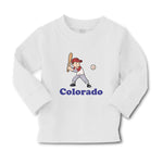 Baby Clothes Colorado Boy Playing Baseball Sport Bat and Ball Boy & Girl Clothes - Cute Rascals