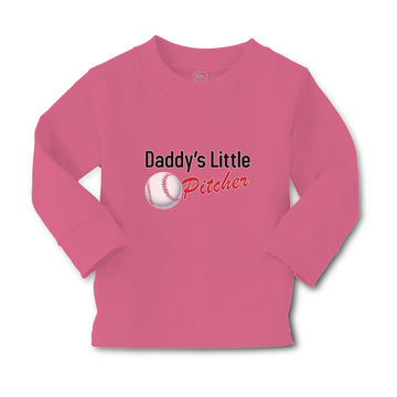 Baby Clothes Daddy's Little Picther Sport Baseball Boy & Girl Clothes Cotton
