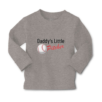 Baby Clothes Daddy's Little Picther Sport Baseball Boy & Girl Clothes Cotton