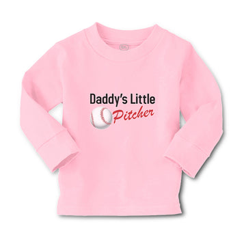 Baby Clothes Daddy's Little Picther Sport Baseball Boy & Girl Clothes Cotton