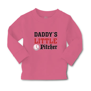 Baby Clothes Daddy's Little Picther Sport Baseball Boy & Girl Clothes Cotton