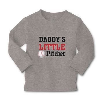 Baby Clothes Daddy's Little Picther Sport Baseball Boy & Girl Clothes Cotton