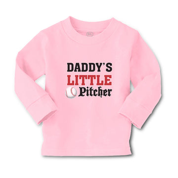 Baby Clothes Daddy's Little Picther Sport Baseball Boy & Girl Clothes Cotton