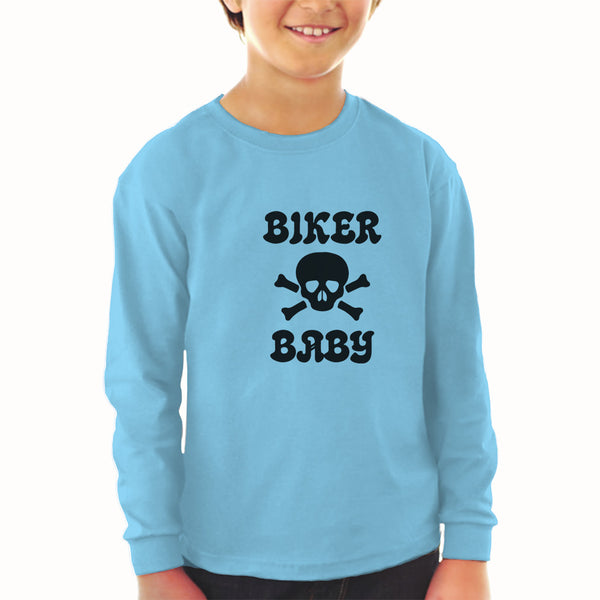 Baby Clothes Biker Baby Crossbone Skull in Silhouette Boy & Girl Clothes Cotton - Cute Rascals