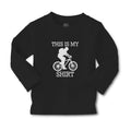Baby Clothes This Is My Shirt Sport Cycling Silhouette Boy & Girl Clothes Cotton
