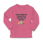 Baby Clothes When I Grow up I Wanna Play Pool like My Mommy Sport Tenpin Balls - Cute Rascals