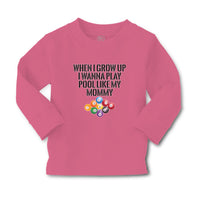 Baby Clothes When I Grow up I Wanna Play Pool like My Mommy Sport Tenpin Balls - Cute Rascals