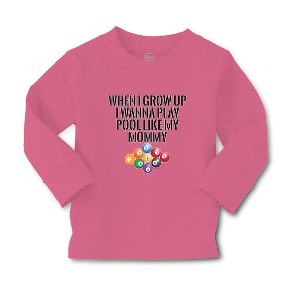 Baby Clothes When I Grow up I Wanna Play Pool like My Mommy Sport Tenpin Balls - Cute Rascals