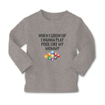 Baby Clothes When I Grow up I Wanna Play Pool like My Mommy Sport Tenpin Balls - Cute Rascals