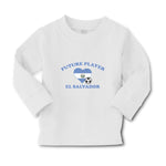 Baby Clothes Future Player El Salvador Heart Flag Sports Football Ball Cotton - Cute Rascals