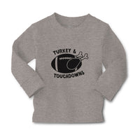Baby Clothes Turkey & Touchdowns Sport Rugby Ball with Chicken Silhouette Cotton - Cute Rascals