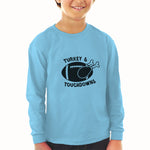 Baby Clothes Turkey & Touchdowns Sport Rugby Ball with Chicken Silhouette Cotton - Cute Rascals