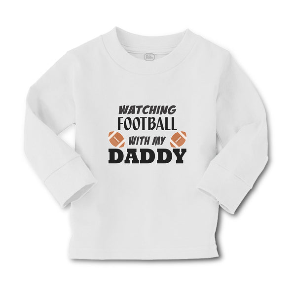 Baby Clothes Watching Football with My Daddy Sports Rugby Ball Cotton - Cute Rascals