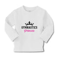 Baby Clothes Gymnastices Princess Crown Silhouette Boy & Girl Clothes Cotton