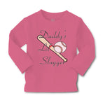 Baby Clothes Daddy's Lil' Slugger Baseball Dad Father's Day Boy & Girl Clothes - Cute Rascals