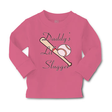 Baby Clothes Daddy's Lil' Slugger Baseball Dad Father's Day Boy & Girl Clothes