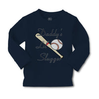 Baby Clothes Daddy's Lil' Slugger Baseball Dad Father's Day Boy & Girl Clothes - Cute Rascals