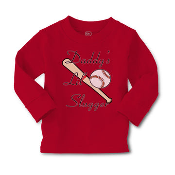 Baby Clothes Daddy's Lil' Slugger Baseball Dad Father's Day Boy & Girl Clothes